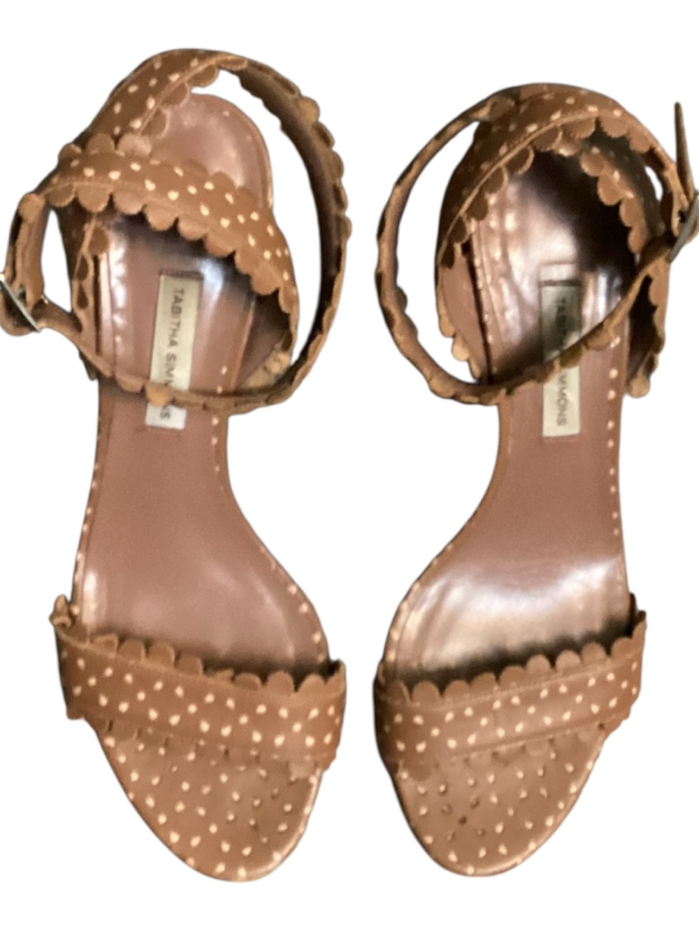 Tabitha Simmons Scalloped Ankle Strap Sandal